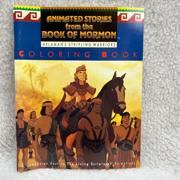 Animated Stories from the Book of Mormon 5 paperbook set coloring books 1991 vtg - Picture 5 of 12